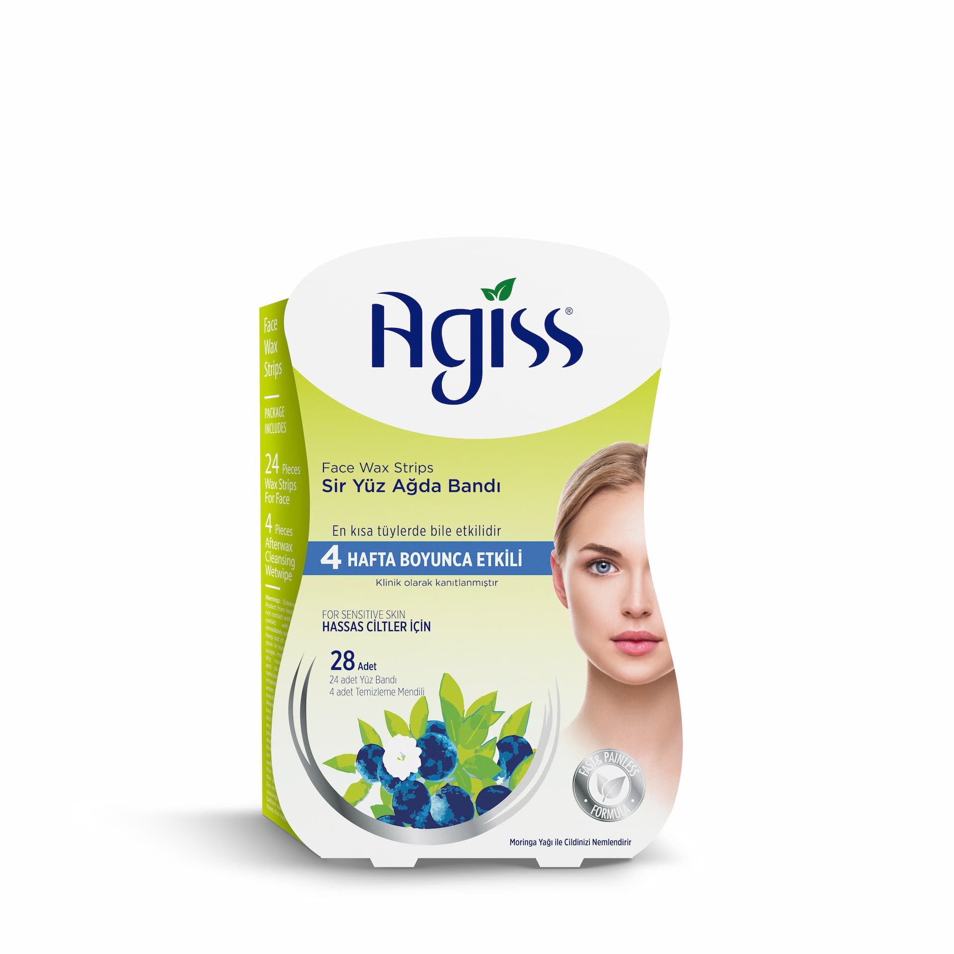 Agiss  Sir Ağda Bandı Yüz Bölgesi 28 ad. Hassas Ciltler