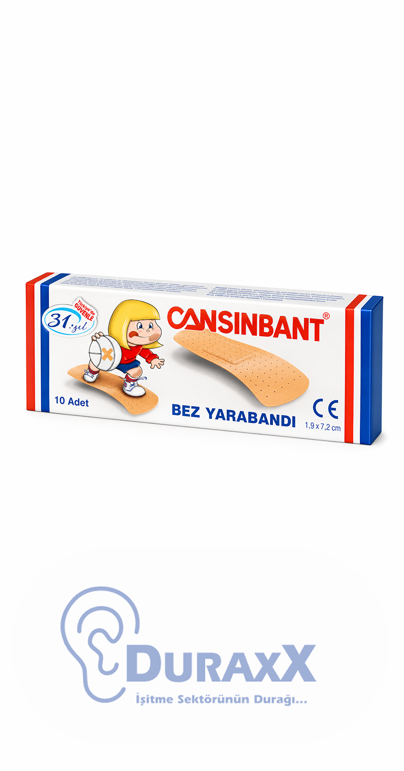 Cansınbant Yarabandı (10lu 10 paket = 100 Adet)