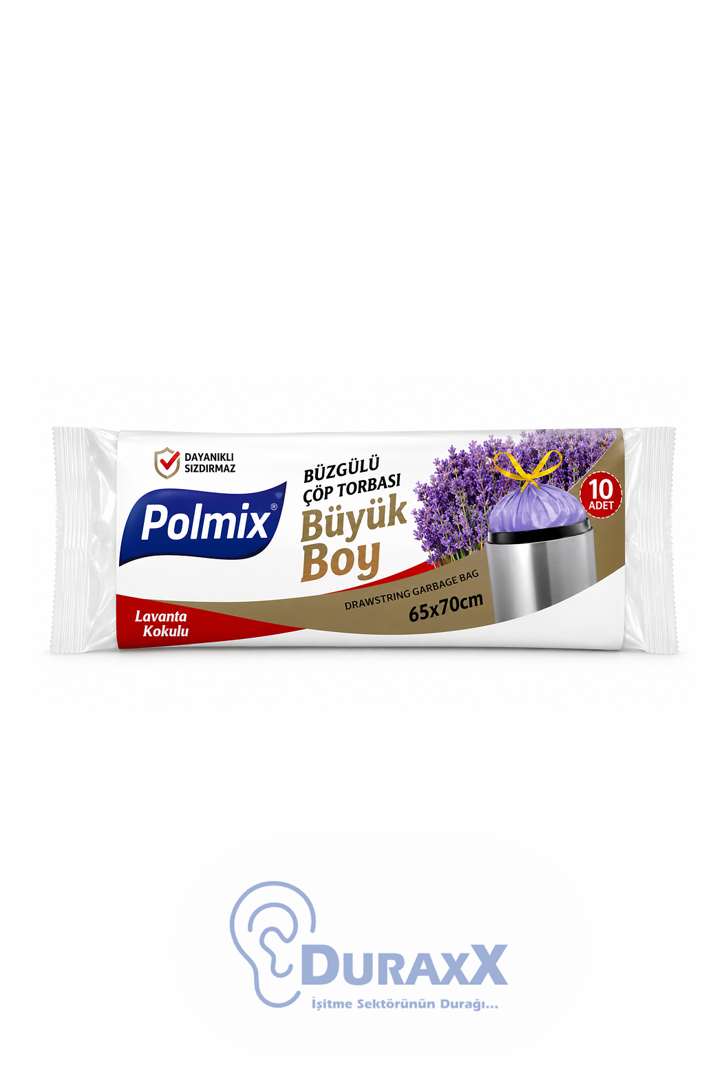 Polmix Çöp Poşeti Büyük Boy Lavanta Kokulu (65x70)